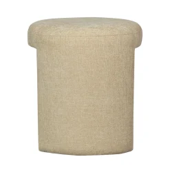Woood CHARLIE Pouf rond en tissu ø45cm