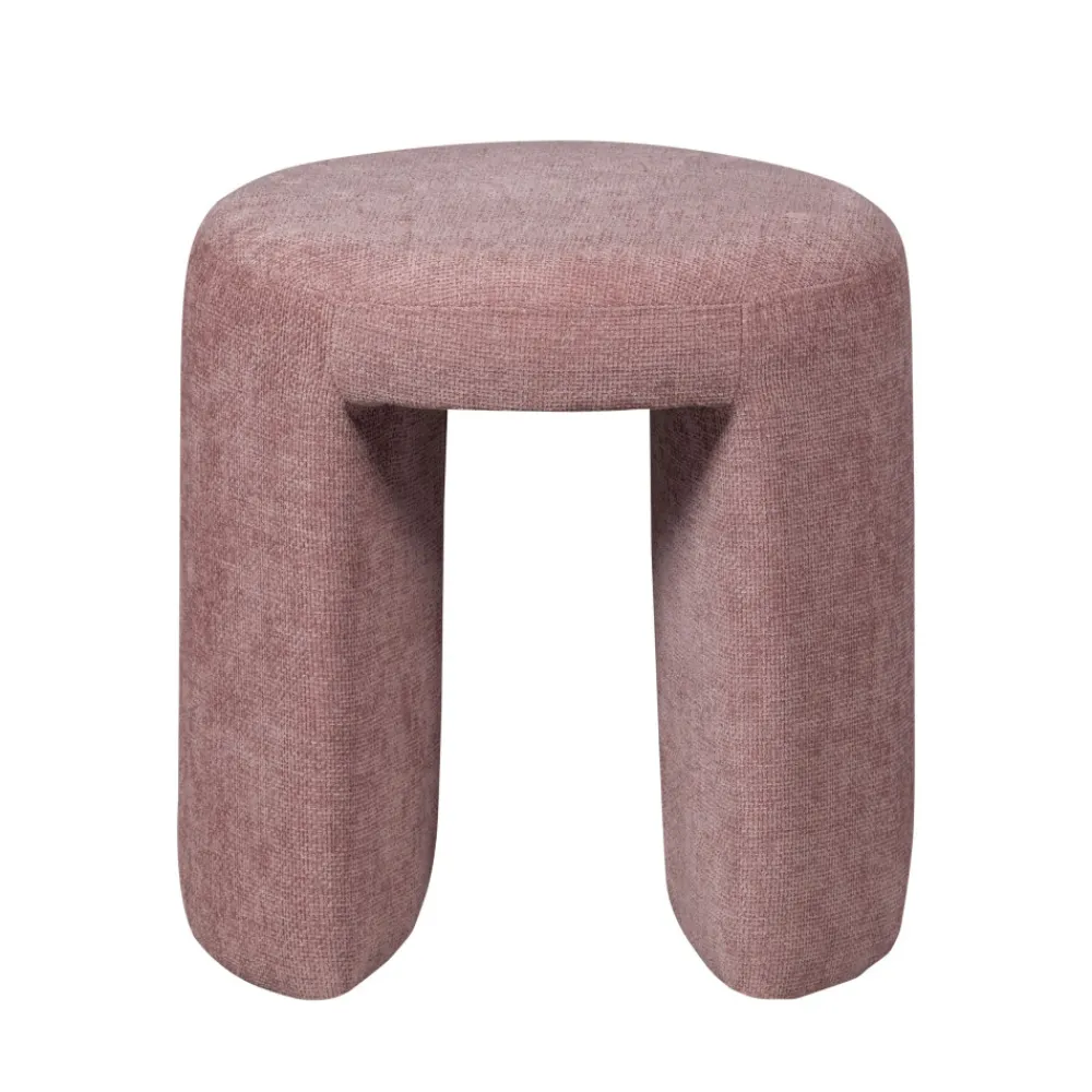 Woood CHARLIE Pouf rond en tissu ø45cm