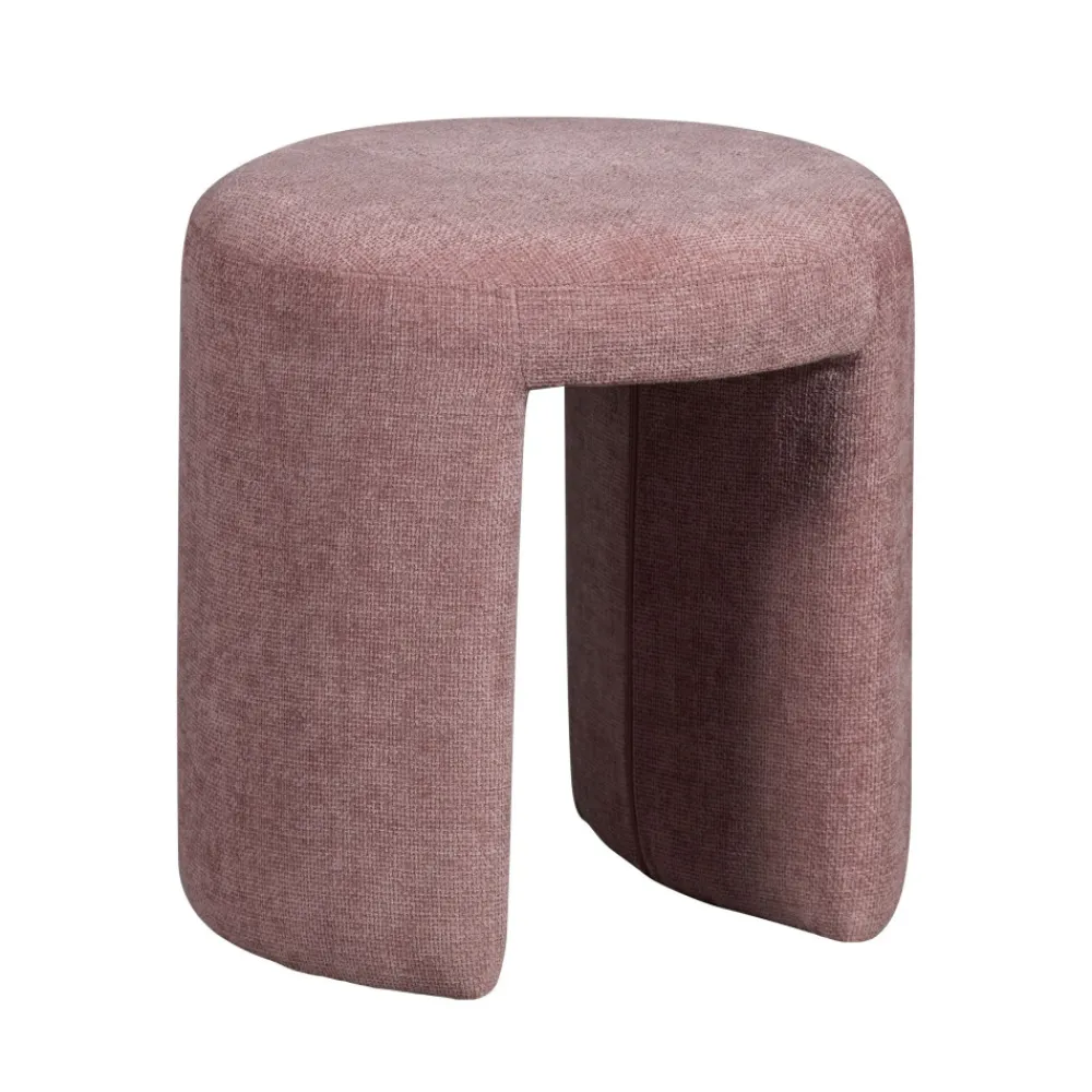 Woood CHARLIE Pouf rond en tissu ø45cm