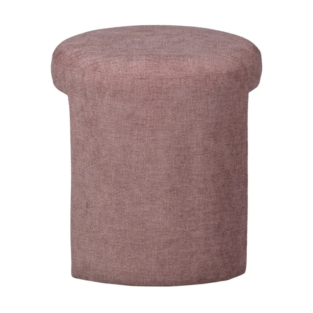 Woood CHARLIE Pouf rond en tissu ø45cm