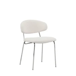 Venture Home CHICO Lot de 2 chaises en tissu bouclette et métal