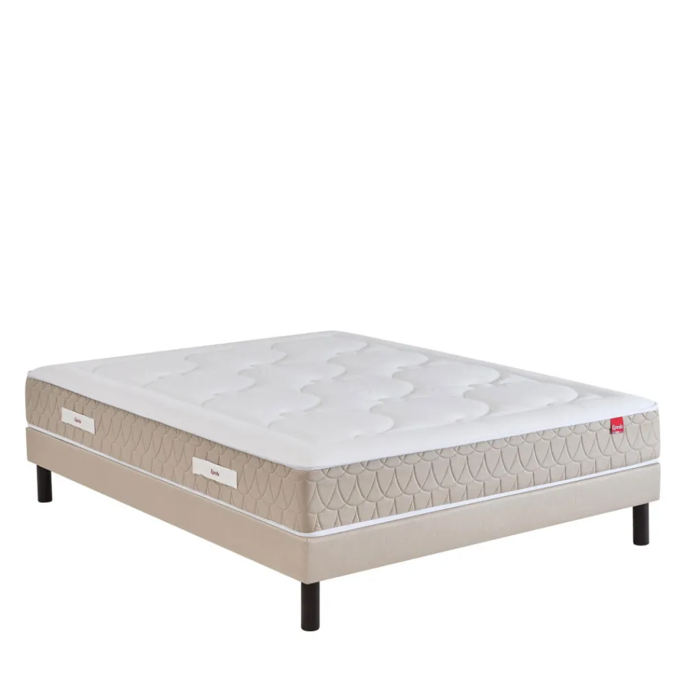 Ep\u00e9da CLÉMAÉ 2 Matelas à ressorts et latex, accueil équilibré