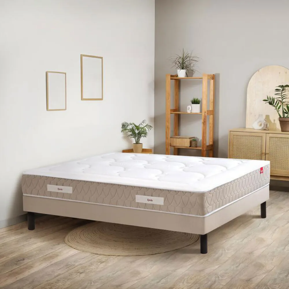 Ep\u00e9da CLÉMAÉ 2 Matelas à ressorts et latex, accueil équilibré