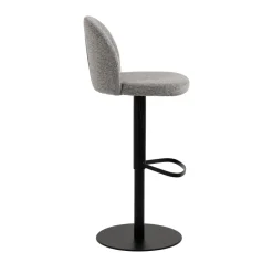 Drawer COLOBURA Tabouret de bar réglable en tissu et métal H55-80cm