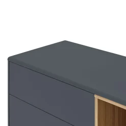Teulat CORVO Buffet 1 porte 6 tiroirs en bois L180cm