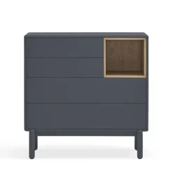 Teulat CORVO Commode 4 tiroirs 1 niche en bois L90xH90cm