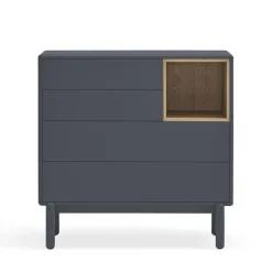 Teulat CORVO Commode 4 tiroirs 1 niche en bois L90xH90cm