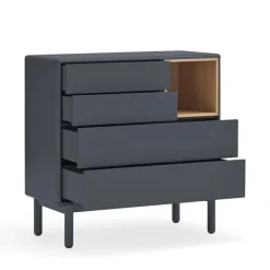 Teulat CORVO Commode 4 tiroirs 1 niche en bois L90xH90cm