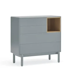 Teulat CORVO Commode 4 tiroirs 1 niche en bois L90xH90cm
