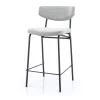 By-Boo CROCKETT Lot de 2 chaises de bar en tissu et métal H66cm