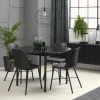 No name CURVI Lot de 2 chaises en plastique et métal