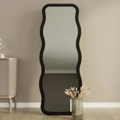 Drawer CURVI Miroir sur pieds en bois 50x160cm