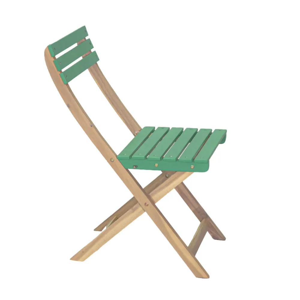 Drawer DANA Set bistrot pliant de jardin 2 personnes en bois