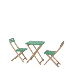 Drawer DANA Set bistrot pliant de jardin 2 personnes en bois