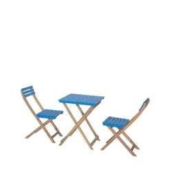 Drawer DANA Set bistrot pliant de jardin 2 personnes en bois