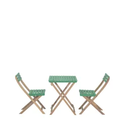 Drawer DANA Set bistrot pliant de jardin 2 personnes en bois