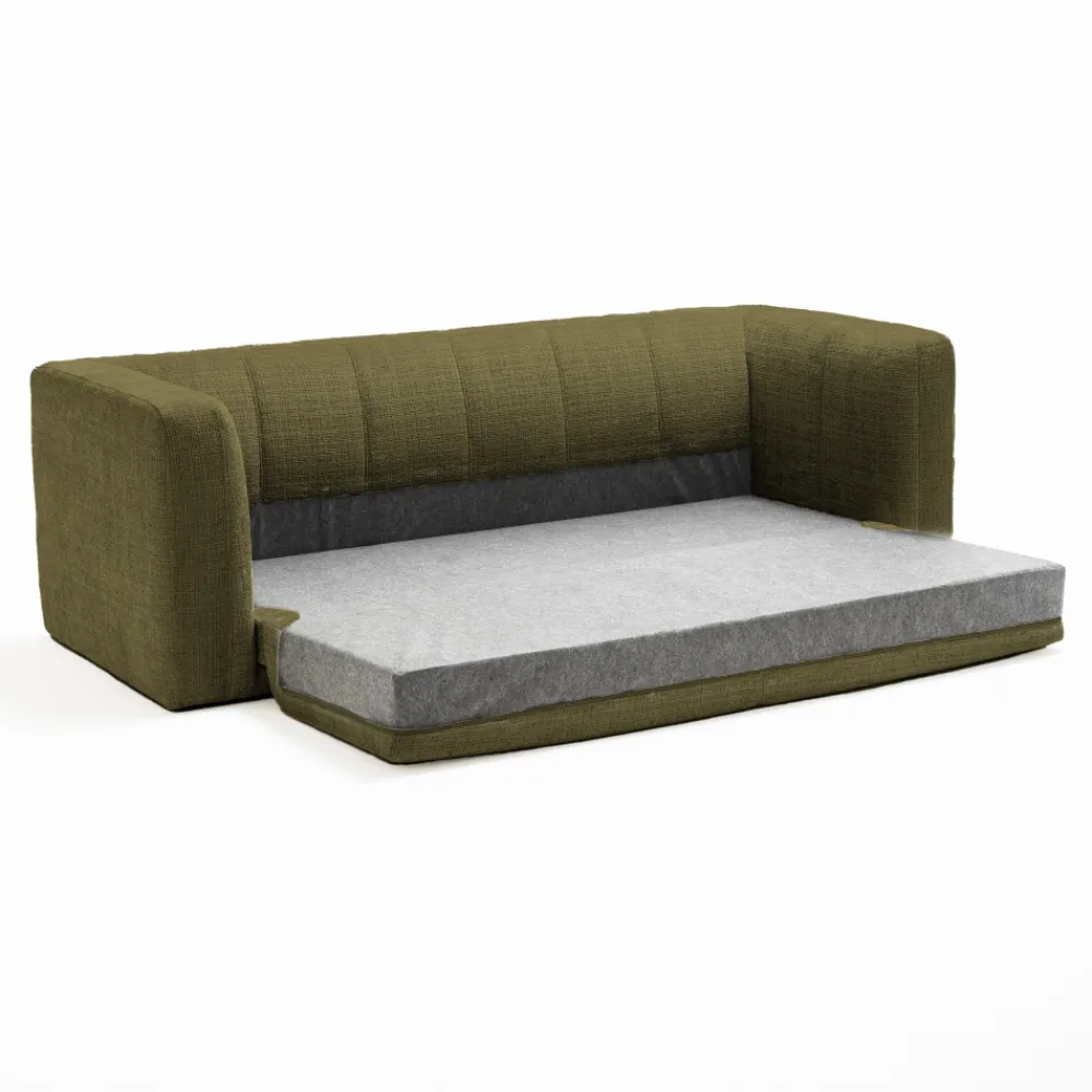 Drawer DANAE Canapé convertible 4 places en tissu chenille