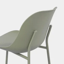 Drawer DIEGO Lot de 4 chaises intérieur et extérieur en plastique et métal