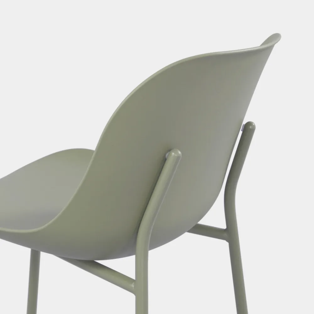 Drawer DIEGO Lot de 4 chaises intérieur et extérieur en plastique et métal