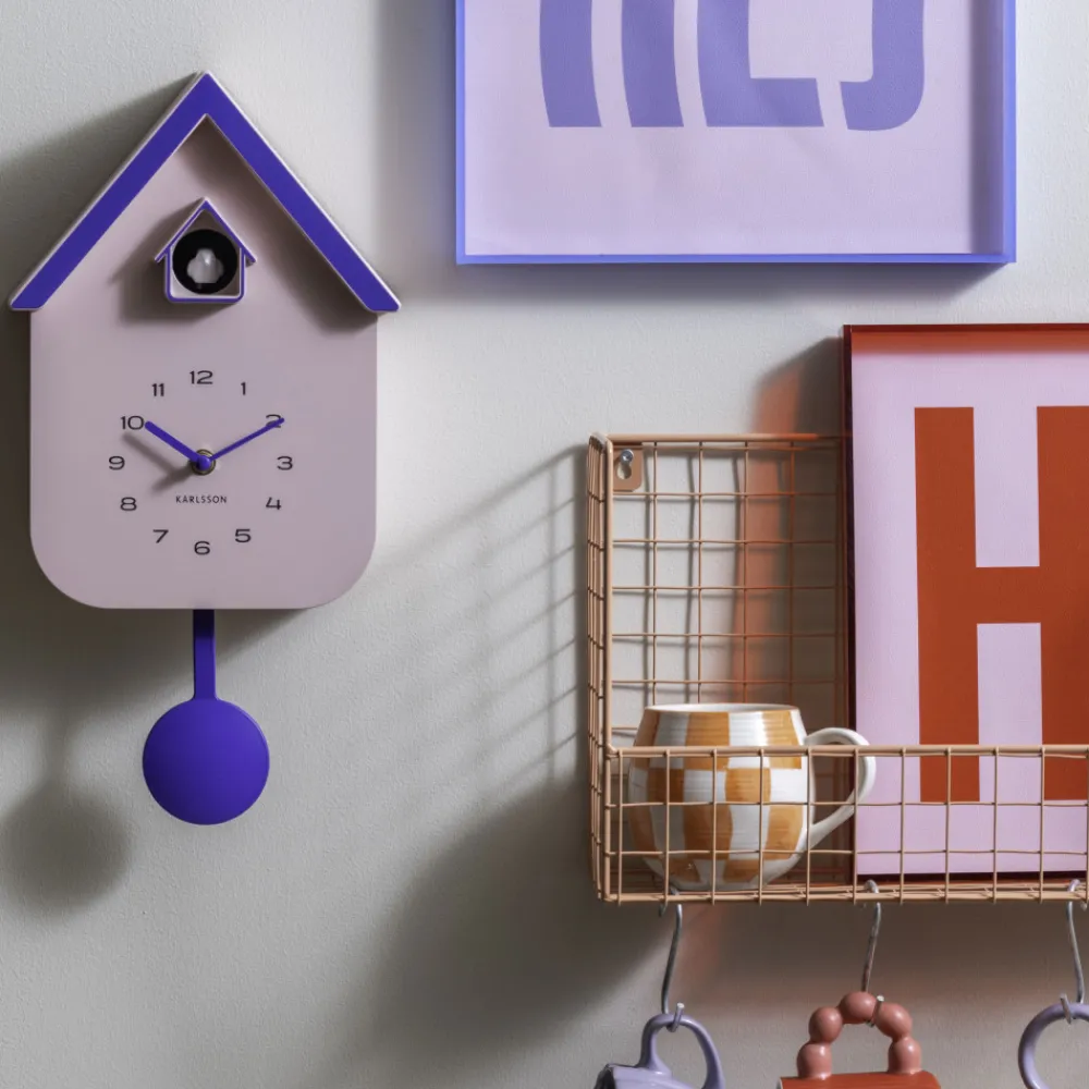 Karlsson DUPLA COLOR CUCKOO Horloge murale en métal avec coucou