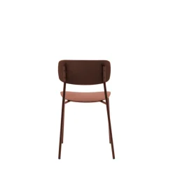 No name ELIN Lot de 4 chaises en plastique et métal