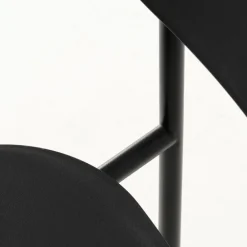 No name ELIN Lot de 4 chaises en plastique et métal