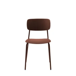 No name ELIN Lot de 4 chaises en plastique et métal