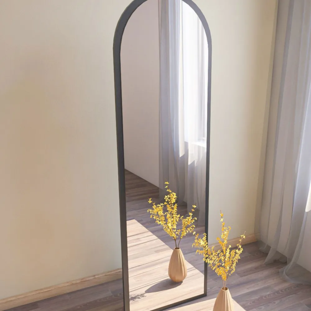 Drawer EMRI Miroir sur pieds en bois 50x160cm