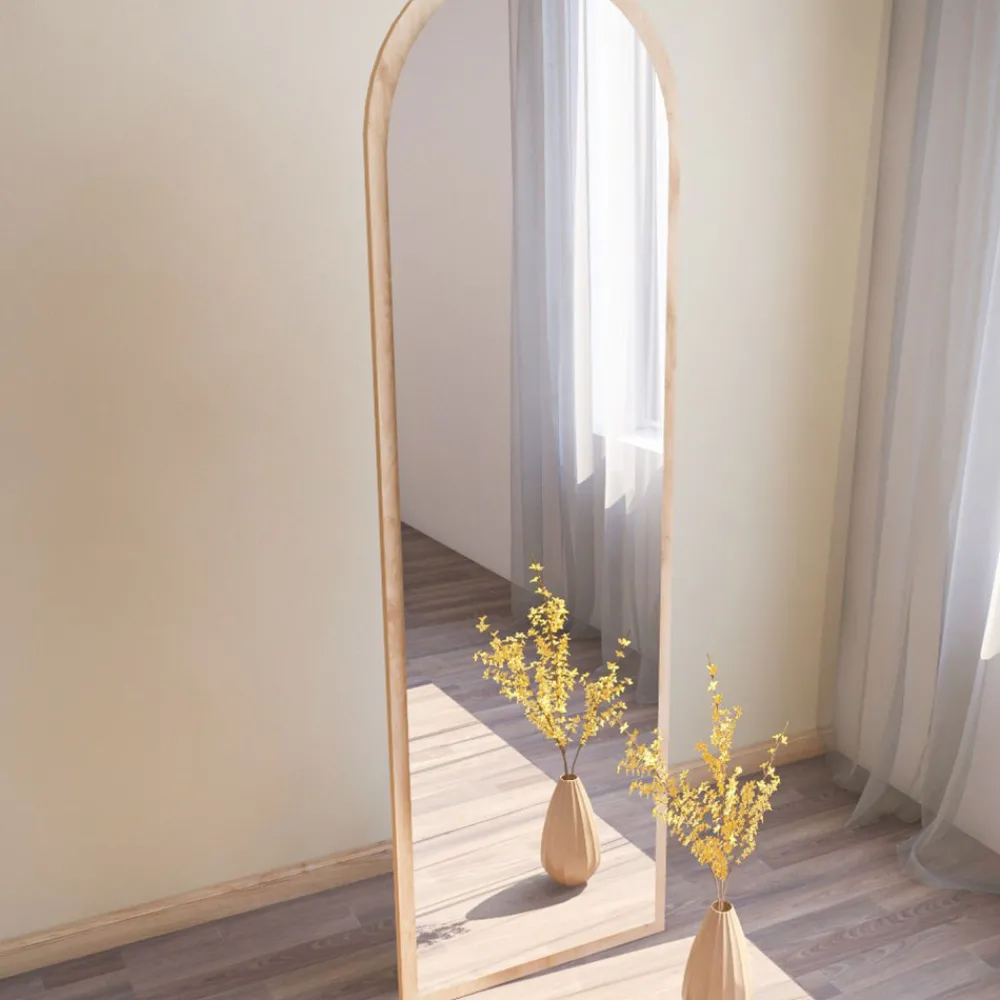 Drawer EMRI Miroir sur pieds en bois 50x160cm