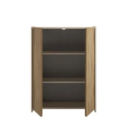 Drawer ENARA Buffet haut 2 portes en bois H125cm