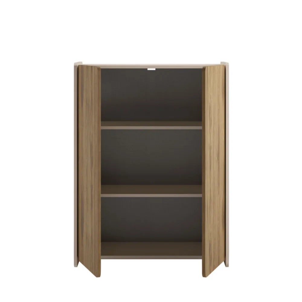 Drawer ENARA Buffet haut 2 portes en bois H125cm