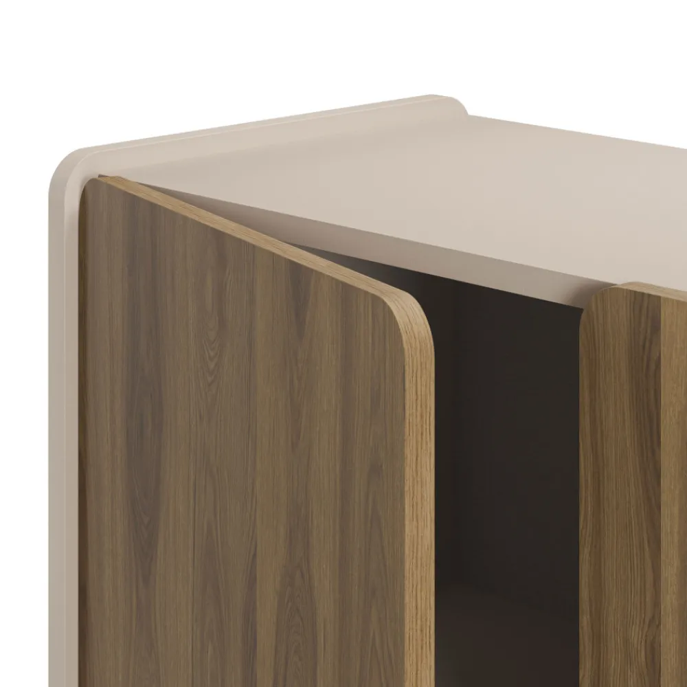 Drawer ENARA Buffet haut 2 portes en bois H125cm