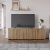 Drawer ENARA Meuble TV 4 portes en bois L180cm