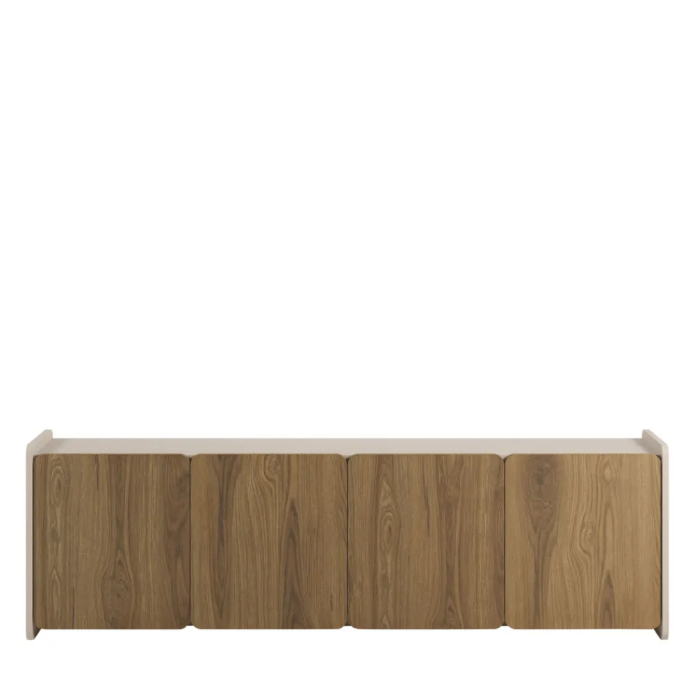 Drawer ENARA Meuble TV 4 portes en bois L180cm