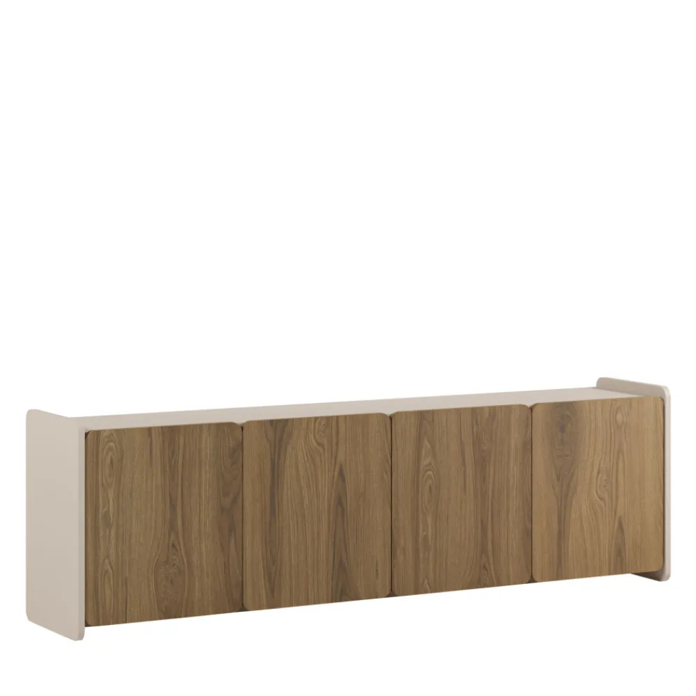 Drawer ENARA Meuble TV 4 portes en bois L180cm