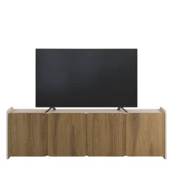Drawer ENARA Meuble TV 4 portes en bois L180cm