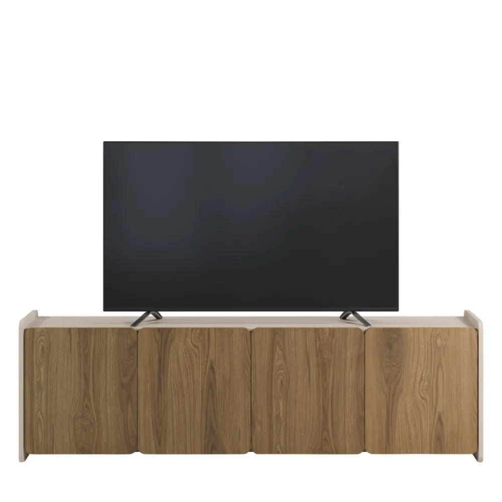 Drawer ENARA Meuble TV 4 portes en bois L180cm