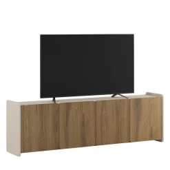 Drawer ENARA Meuble TV 4 portes en bois L180cm