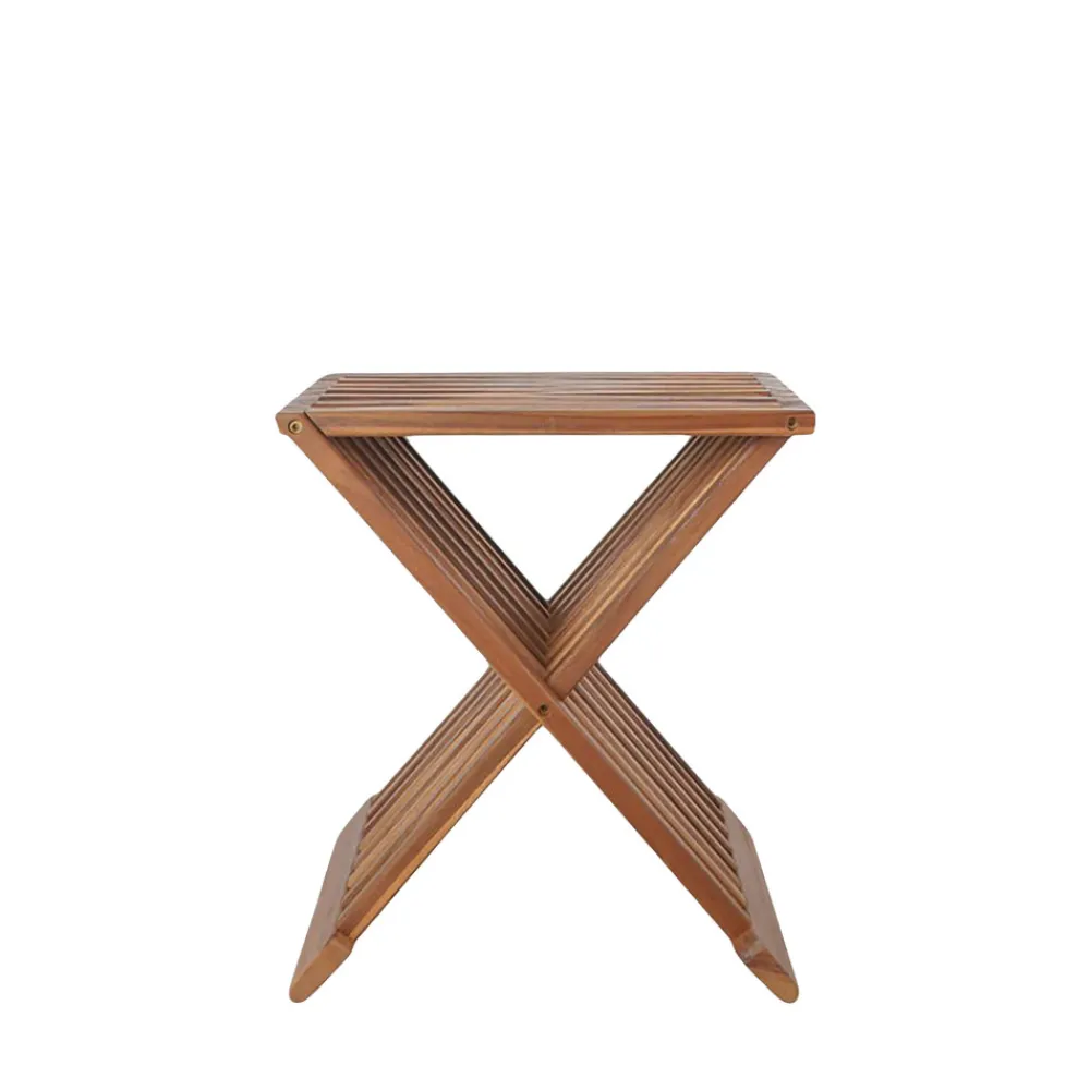 House Nordic ERTO Tabouret en teck H45cm