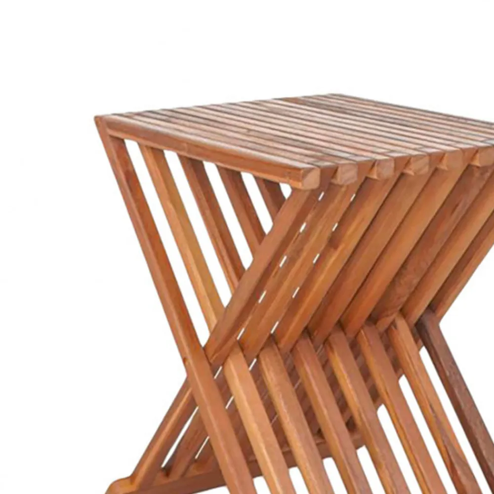 House Nordic ERTO Tabouret en teck H45cm
