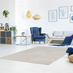Drawer ESTEBAN Tapis contemporain à motif géométrique
