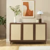 No name ESTELA Buffet 3 portes en bois L140cm
