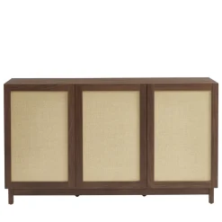 No name ESTELA Buffet 3 portes en bois L140cm