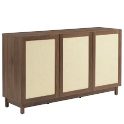 No name ESTELA Buffet 3 portes en bois L140cm