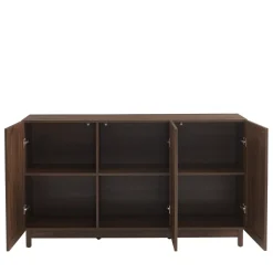 No name ESTELA Buffet 3 portes en bois L140cm