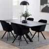 Drawer EURAME Table à manger 8 personnes en céramique et métal