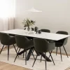 Drawer EURAME Table à manger extensible 6 à 8 places en céramique et métal 168-210x90cm