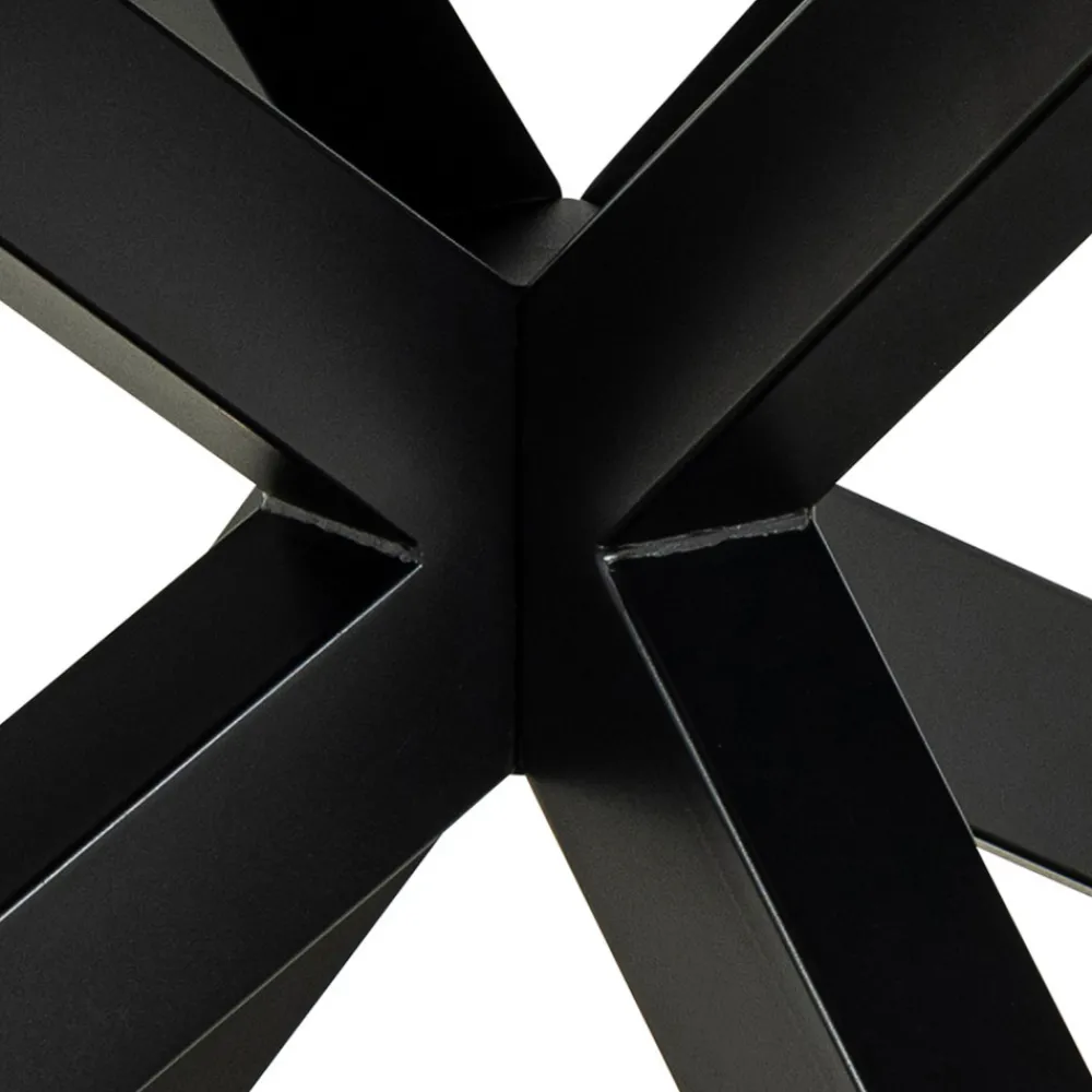 Drawer EURAME Table à manger extensible 6 à 12 personnes en céramique et métal 200-240x100cm