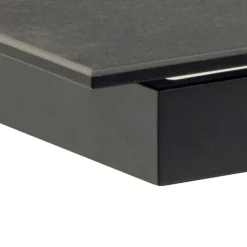Drawer EURAME Table à manger extensible 6 à 12 personnes en céramique et métal 200-240x100cm