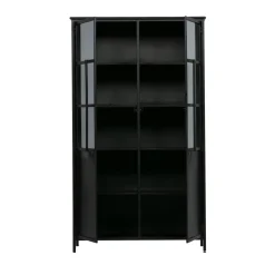 Woood EXHIBIT Vitrine 2 portes en métal H170cm